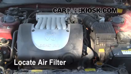 2004 Kia Optima EX 2.7L V6 Air Filter (Engine) Check